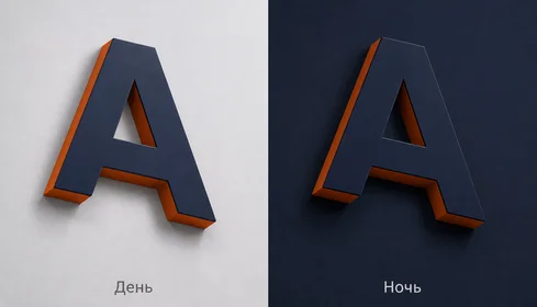 Объемные несветовые буквы