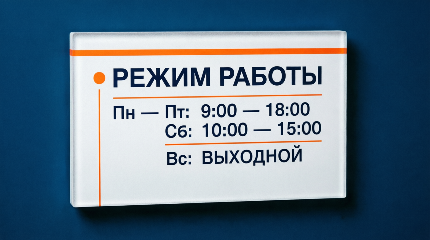 Пример выполненной рекламной конструкции